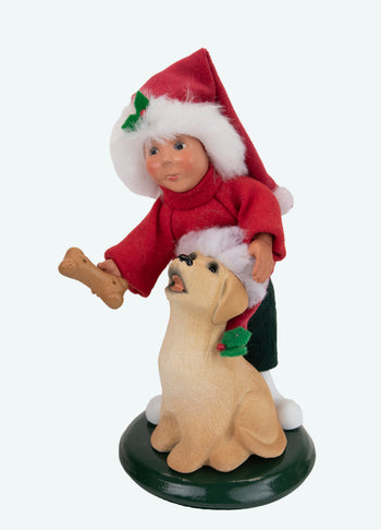 Byers Choice Toddler with Dog